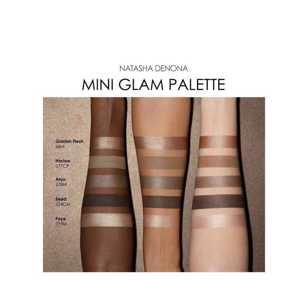 Bundle Natasha Denona Eyeshadow Rose & Wood & mini glam pallete - Picture 3 of 8